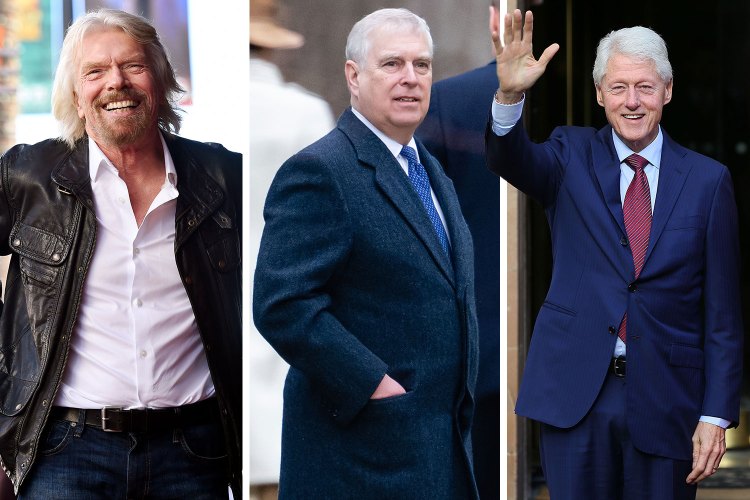 Prince Andrew, Clinton and Branson ‘in Epstein sex tapes’